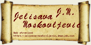 Jelisava Moskovljević vizit kartica